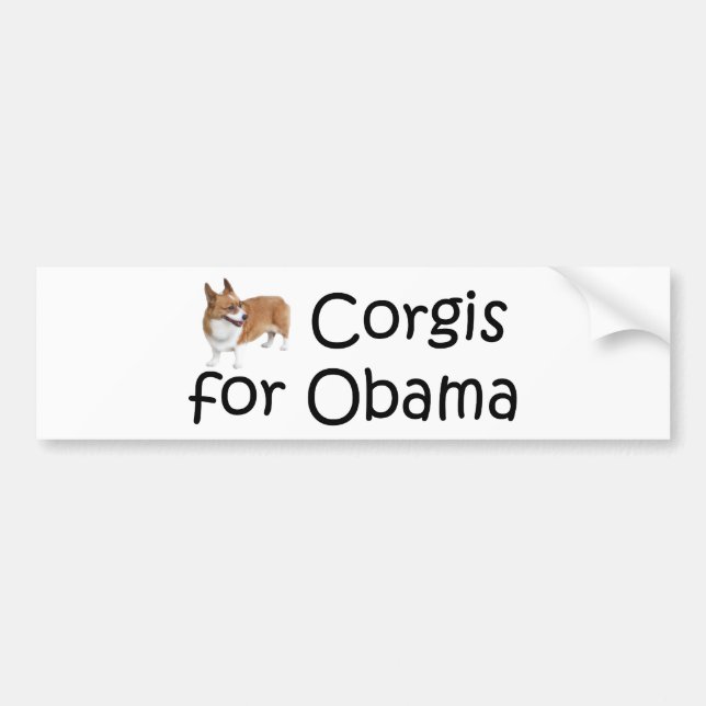Corgis für Obama Autoaufkleber (Vorne)