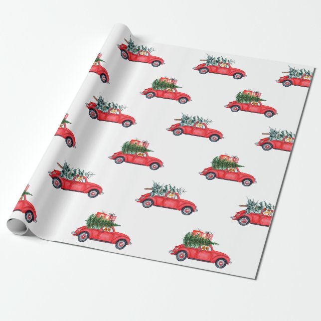 Corgis kommt Zuhause für Weihnachten - Muster 1 Geschenkpapier (Ungerollt)