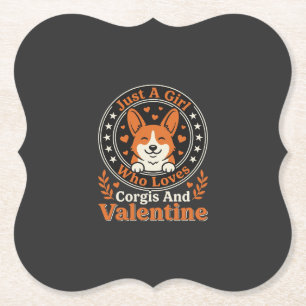 Corgis Valentins-Design für Mädchen, die Corgis li Untersetzer