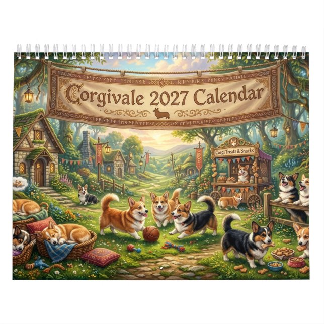 Corgivale-Kalender 2027 Kalender (Titelbild)