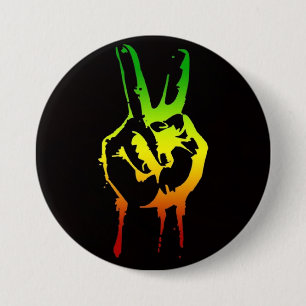 Cori Reith Rasta reggae Frieden Button