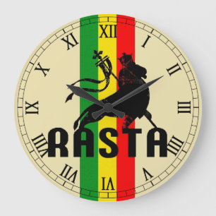 Cori Reith Rasta reggae Frieden Große Wanduhr
