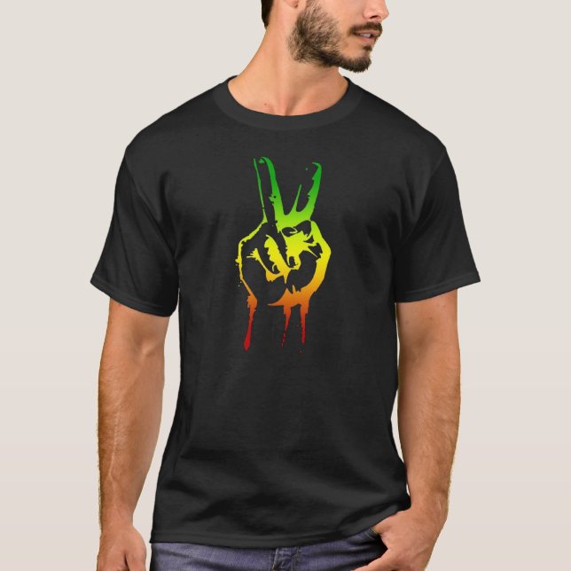 Cori Reith Rasta reggae Peace T-Shirt (Vorderseite)