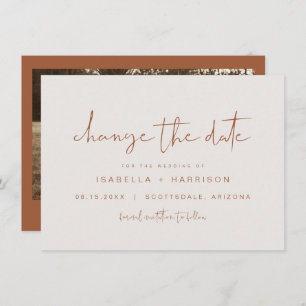 CORIANDER Bohemisch Terracotta Ändern Sie das Datu Einladung