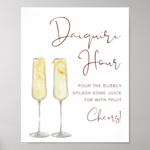 CORIANDER Böhmischer Braut-Daiquiri-Stundenposter Poster
