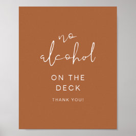 CORIANDER Boho Terracotta Kein Alkohol Poster