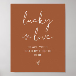 CORIANDER Boho Terracotta Lucky Liebe Signatur Poster