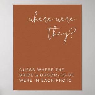 CORIANDER Boho Terracotta, wo sie unterschrieben h Poster