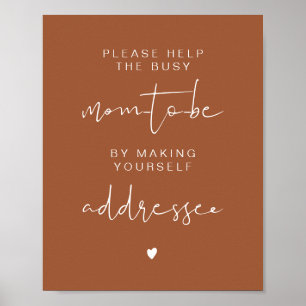 CORIANDER Terracotta Ansprache des Umschlagszeiche Poster