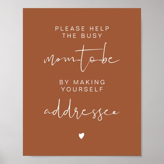 CORIANDER Terracotta Ansprache des Umschlagszeiche Poster (Vorne)