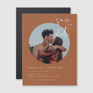 CORIANDER Terracotta-Foto Speichern Sie das Datums Magnetkarte