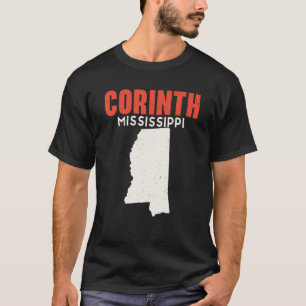 Corinth Mississippi USA State America Travel Missi T-Shirt