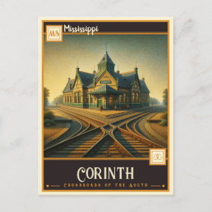 Corinth, Mississippi Vintage Postkarte