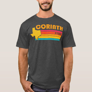 Corinth Texas Vintag beängstigend Souvenir T-Shirt