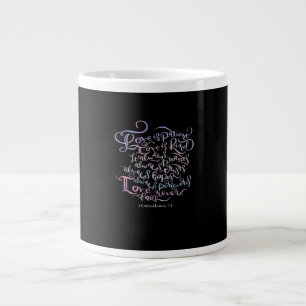 Corinthians Liebe ist geduldig Liebe ist freundlic Jumbo-Tasse