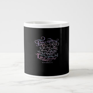 Corinthians Liebe ist geduldig Liebe ist freundlic Jumbo-Tasse