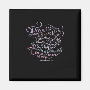 Corinthians Liebe ist geduldig Liebe ist freundlic Magnet