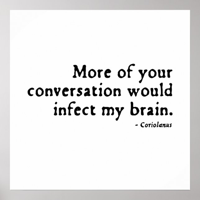 Coriolanus Insult (16. Poster (Vorne)