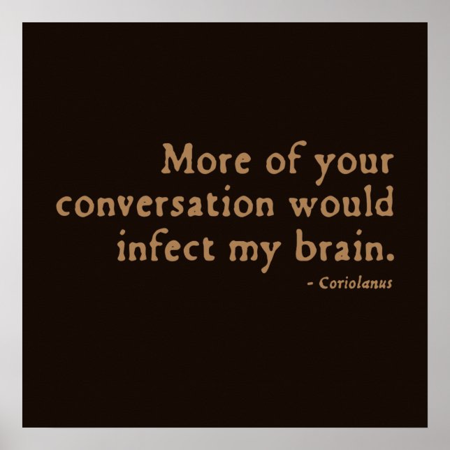 Coriolanus Insult (16. Poster (Vorne)