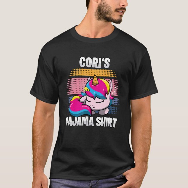 Cori's Pajama  Personalized Sleeping T-Shirt (Vorderseite)