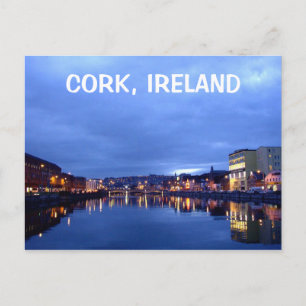 Cork at Night, Irland Postkarte