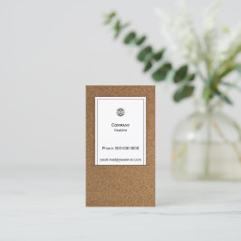 Cork Board Business Card Visitenkarte