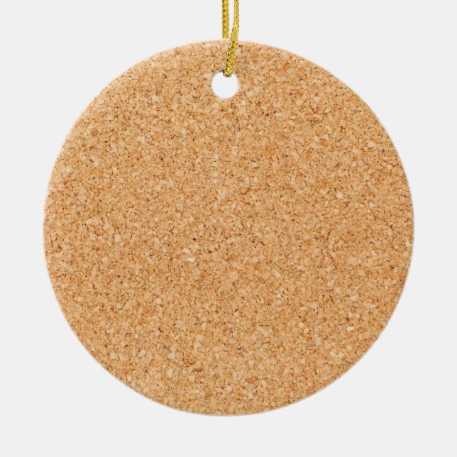 Cork Board Keramik Ornament (Vorne)