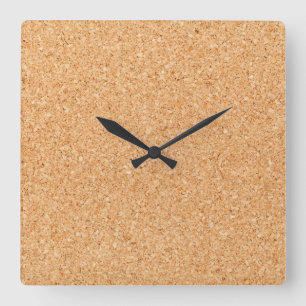 Cork Board Quadratische Wanduhr