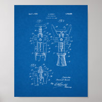 Cork Extractor Patent - Blueprint