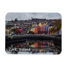 Cork Ireland Colors in Winter Magnet