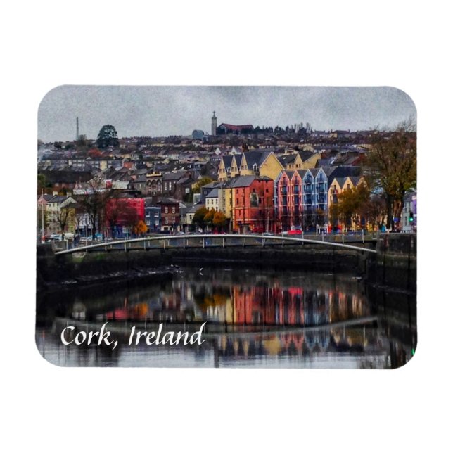 Cork Ireland Colors in Winter Magnet (Horizontal)