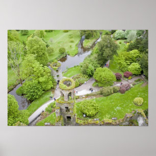 Cork, Irland. Das berüchtigte Blarney Castle Poster