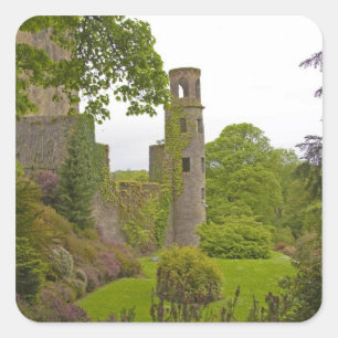 Cork, Irland. Die berüchtigte Burg Blarney 2 Quadratischer Aufkleber
