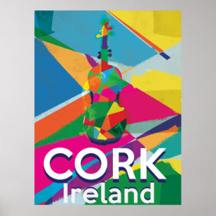 Cork, Irland Vintage-Reiseplakat Poster
