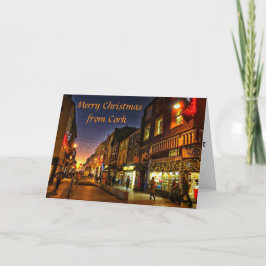 Cork, Irland Weihnachtskarte Feiertagskarte