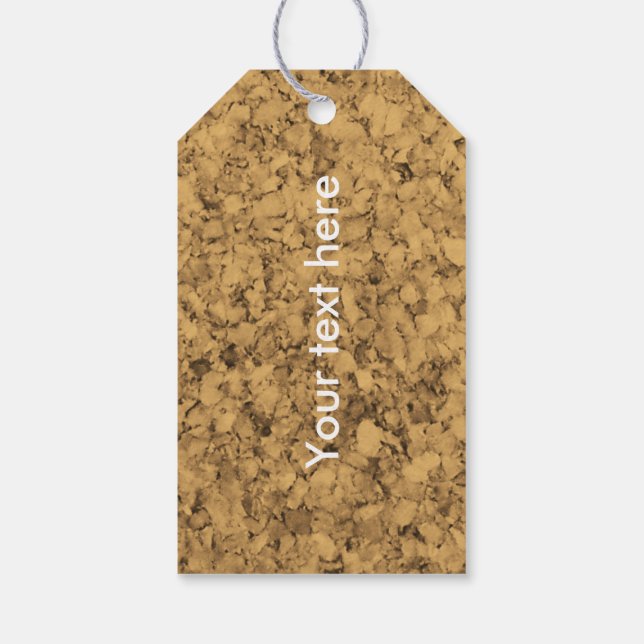 Cork Look Geschenkanhänger (Rückseite)