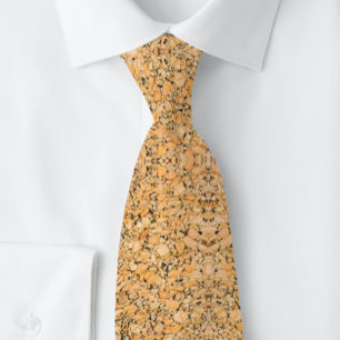 Cork Pattern Peachy Orange Krawatte
