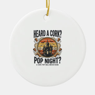 Cork Pop Halloween Spukhaus Vintage-Shirt_1 Keramik Ornament