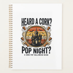 Cork Pop Halloween Spukhaus Vintage-Shirt_1 Planer