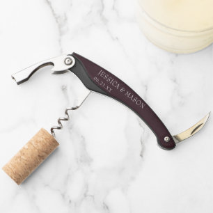 Cork Screw Gastgeschenke Hochzeiten Vielen Dank Ke Kellnermesser