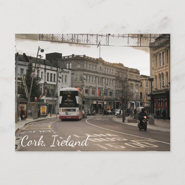 Cork St. Patrick's Street Fotografic Postcard Postkarte (Vorderseite)