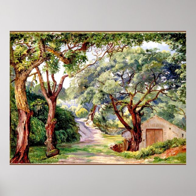 Cork Trees at Cintra near Lissabon, Poster (Vorne)