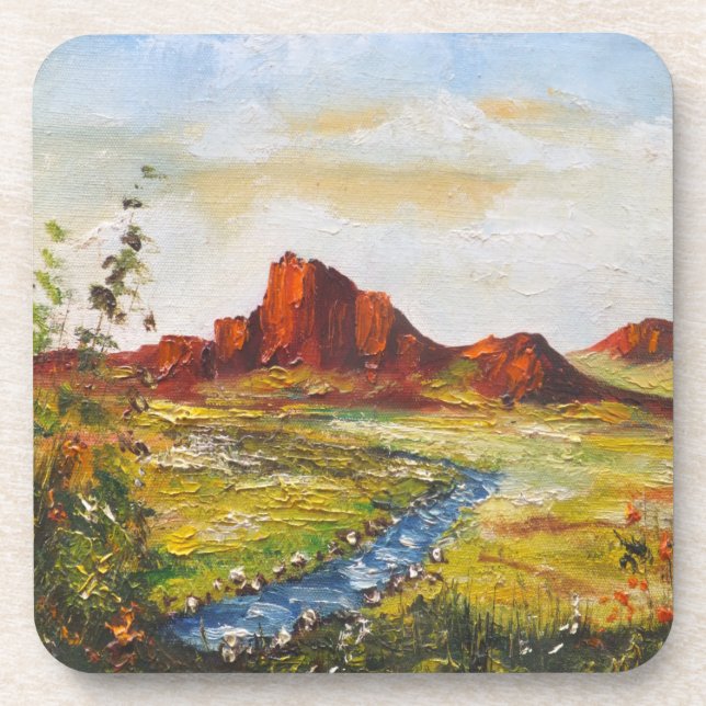Cork Untersetzer Set Ann Hayes Red Rock Canyan (Vorderseite)