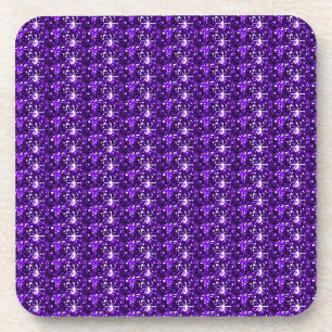 Cork Untersetzer Set Lila Glitzer