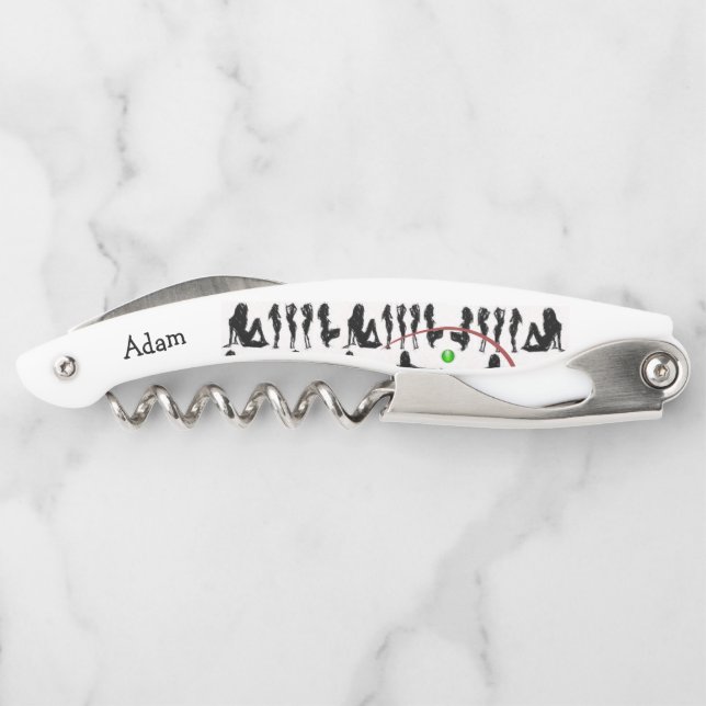 Corkschraube Flaschenöffner Adam Kellnermesser (Rückseite)