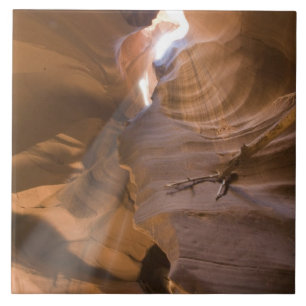 Corkschraube in der oberen Antelope Canyon, Navajo Fliese
