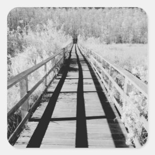 Corkschraube Sümpfe Wallfahrtsweg, Florida Quadratischer Aufkleber