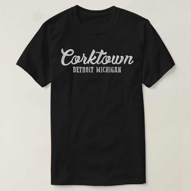    CorktownDetroit Michigan Sehenswürdigkeit Gesch T-Shirt (Design vorne)