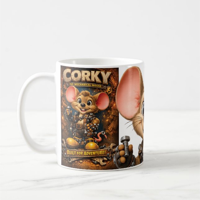 Corky, die mechanische Maus Kaffeetasse (Links)