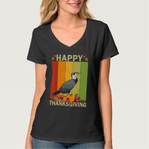 Cormorants Retro Grafik Familienpassende Danksagun T-Shirt